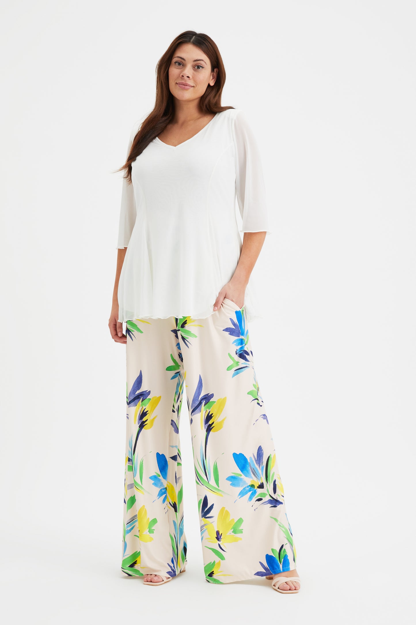 The Cream Blue Yellow Bette Lounge Pant