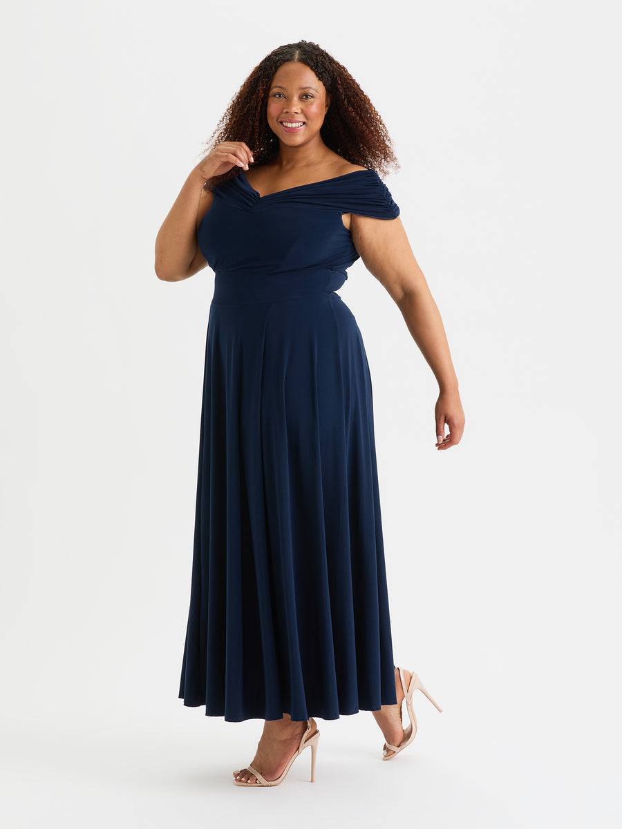 Shoulder Plus Bardot Dress Plus Size Scarlett Jo Off The Shoulder