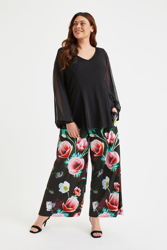 The Black Red Poppy Bette Lounge Pant
