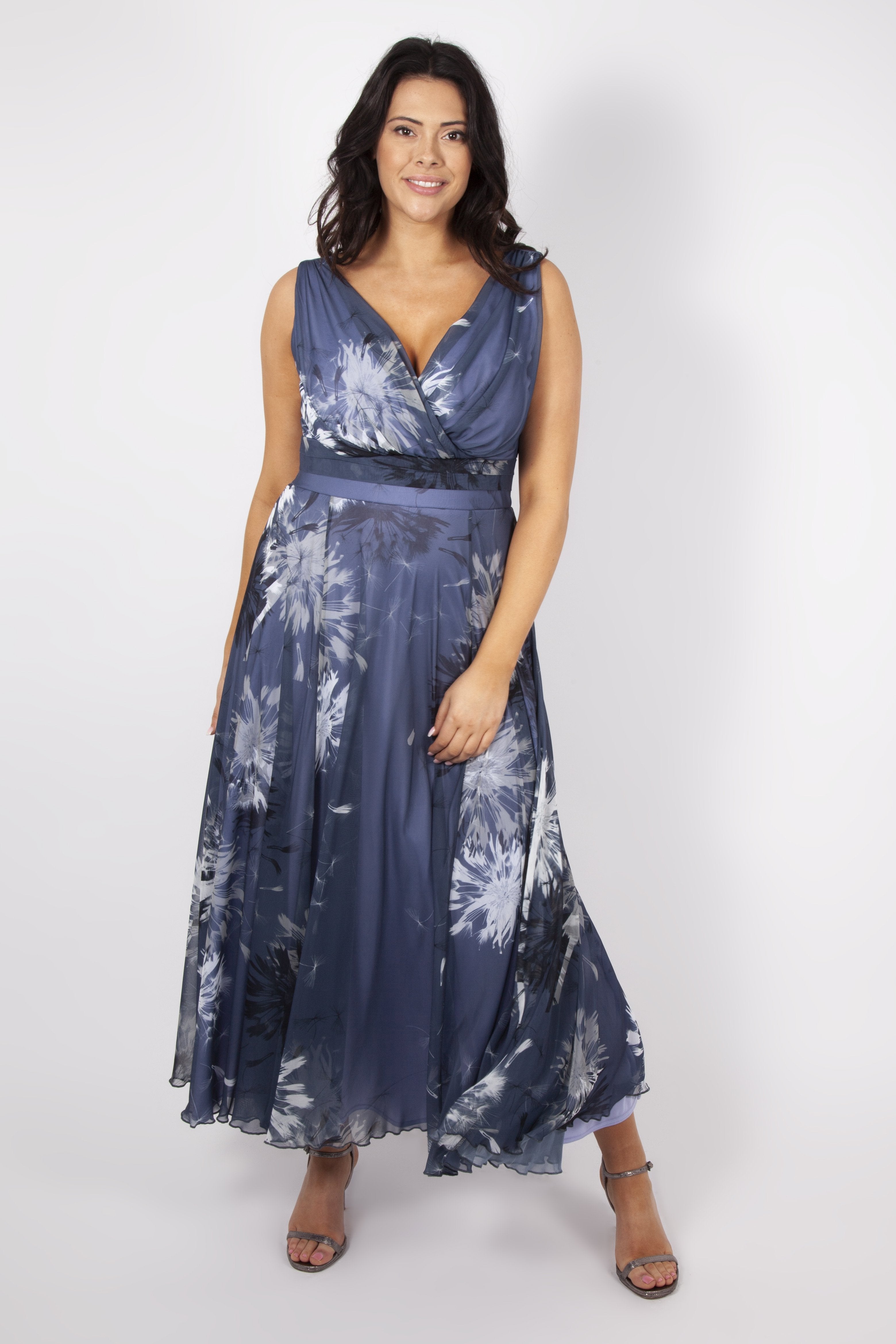 dove grey chiffon dress Wynne | Dove Gray