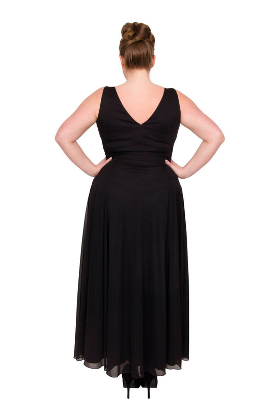 Scarlett & Jo Dresses Black / 10 Nancy Marilyn Chiffon Maxi Dress