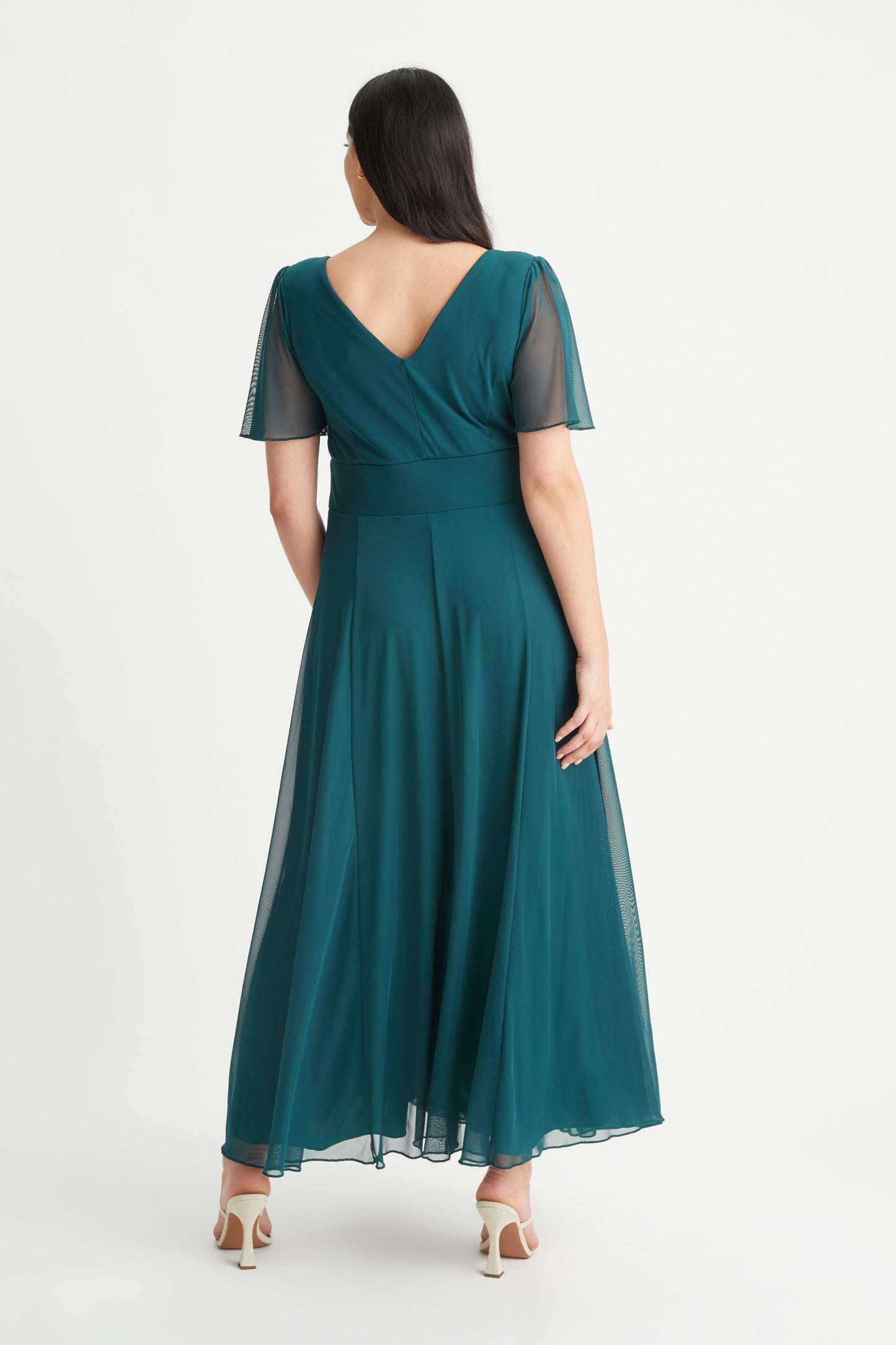 Isabelle Green Float Sleeve Maxi Dress Scarlett & Jo Isabelle Green Float Sleeve Maxi Dress Scarlett & Jo