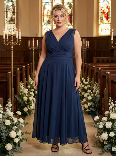 Plus Size Scarlett & Jo Nancy Marilyn Chiffon Maxi Dress