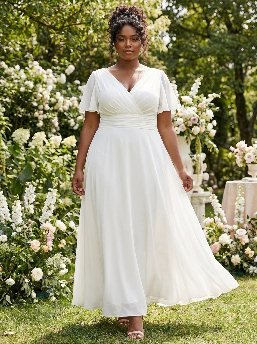 Isabelle Ivory Float Sleeve Maxi Dress