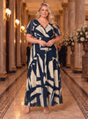 Isabelle Midnight Ivory Float Sleeve Maxi Dress