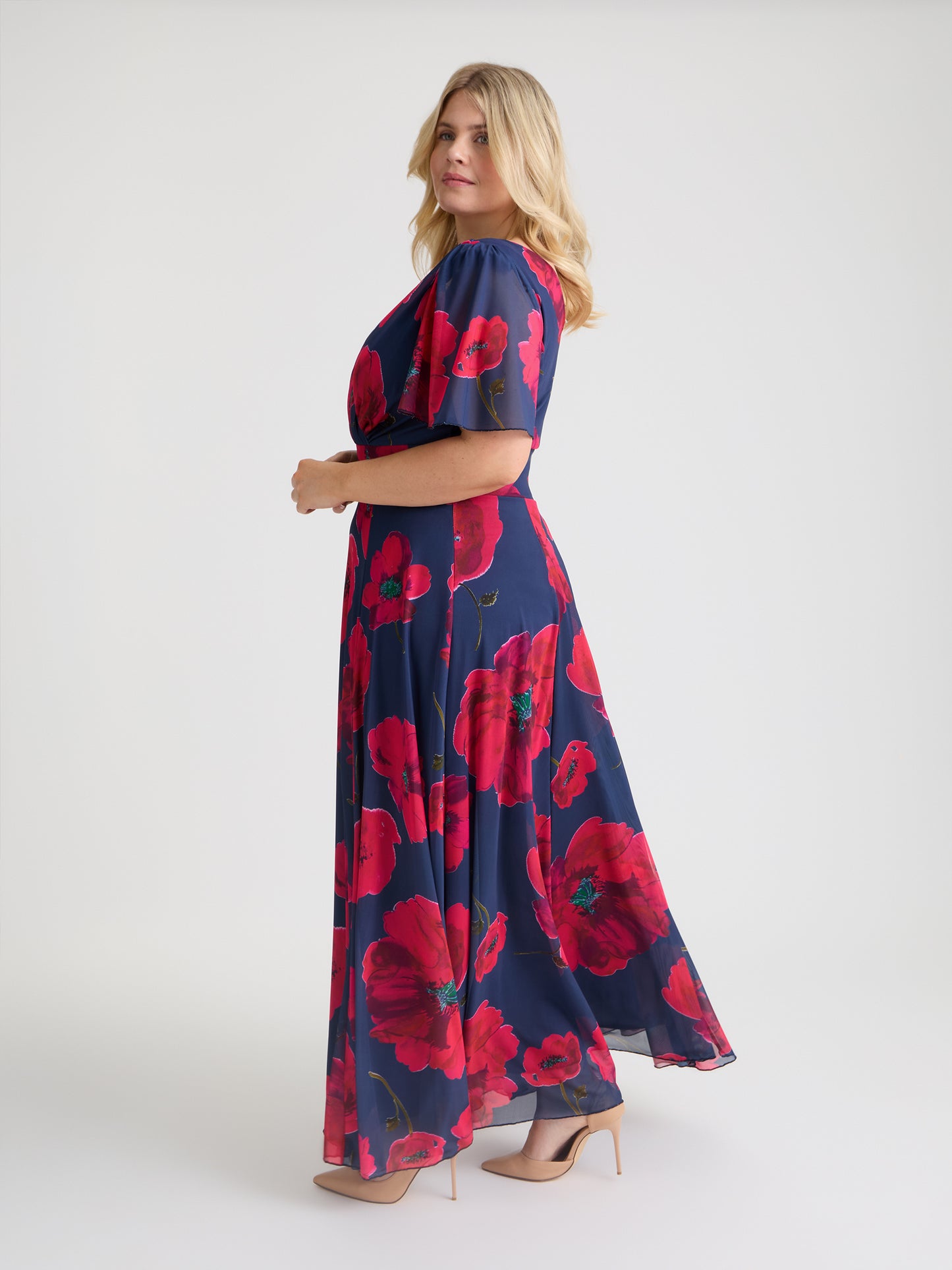 blue and red poppy dress The Poppy Gown in Pale Blue 0 / Pale Blue