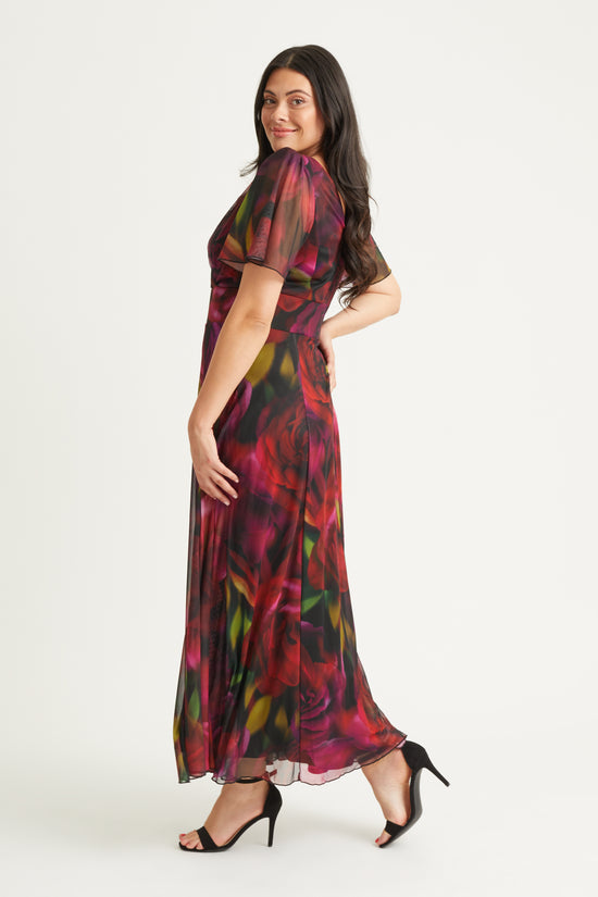 Isabelle Rose Yellow Float Sleeve Maxi Dress