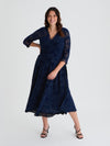 Katherine Vintage Midnight Long Midi Dress