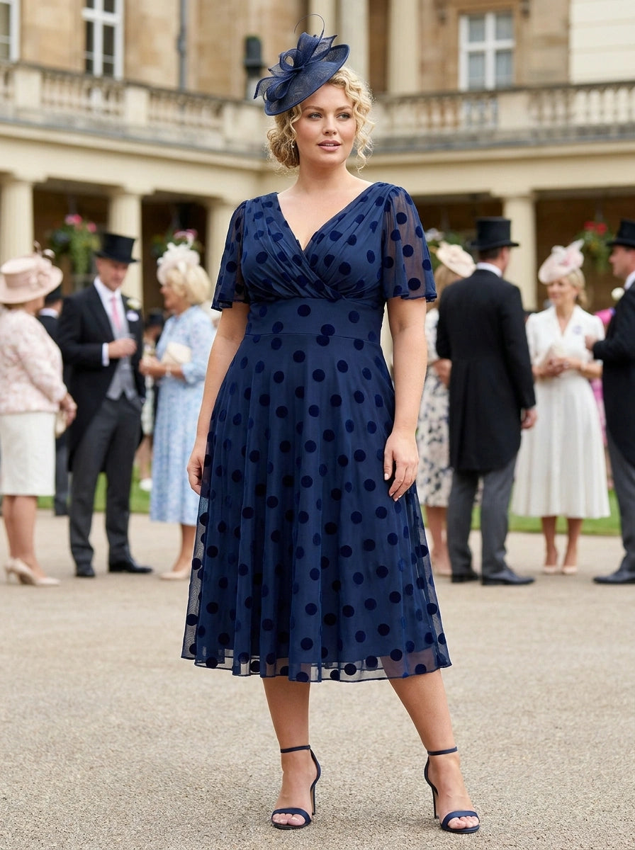 navy blue petite dresses with sleeves Victoria Dark Velvet Flock Angel Sleeve Mesh Long Midi Dre – Scarlett & Jo Web Collection: White best selling dresses Size:38.5 = 8.5 US White Plus Size Plunging
