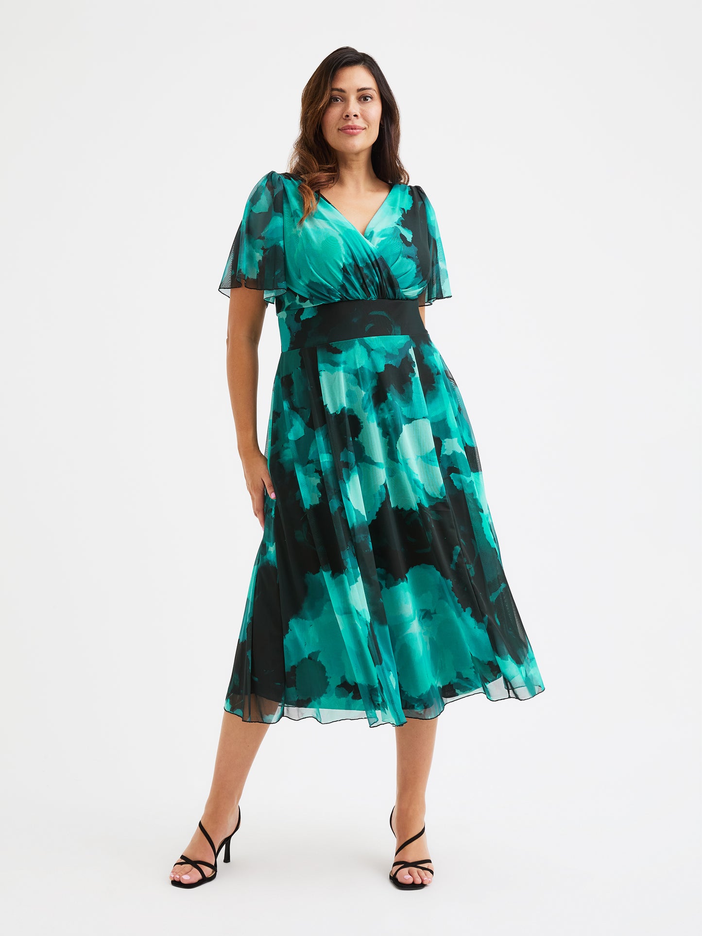 dresses for petite curvy women Nemidor Plus Size Casual Wrap Midi Bodycon Dress Summer(14,Army) summer makes you more attractive 4 Plus Size Women's Dresses |