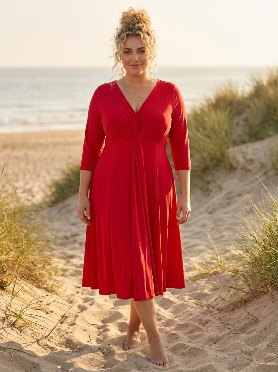 red jersey dress uk Jaci Jersey Dress