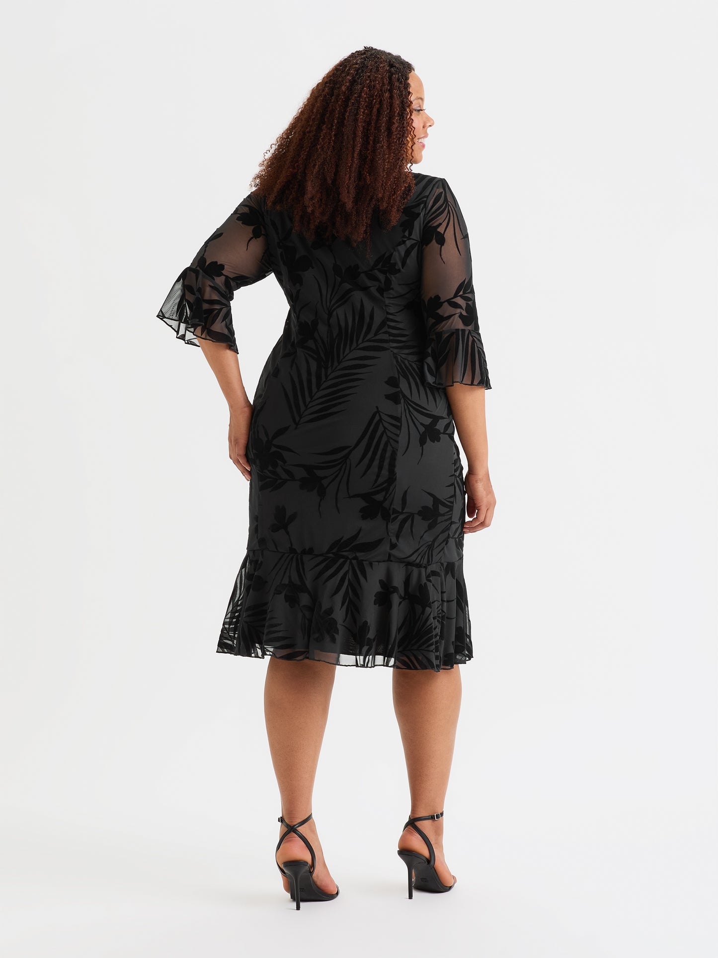 Black Velvet Flock Flapper Dress Scarlett & Jo Black Velvet Flock Flapper Dress Scarlett & Jo