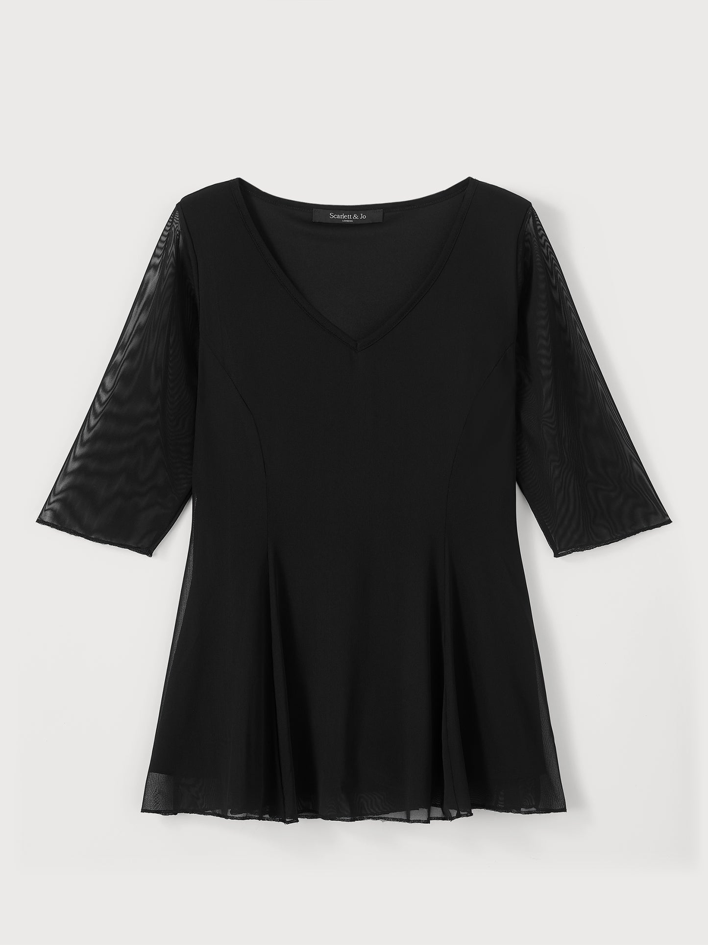Black V Neck Tunic