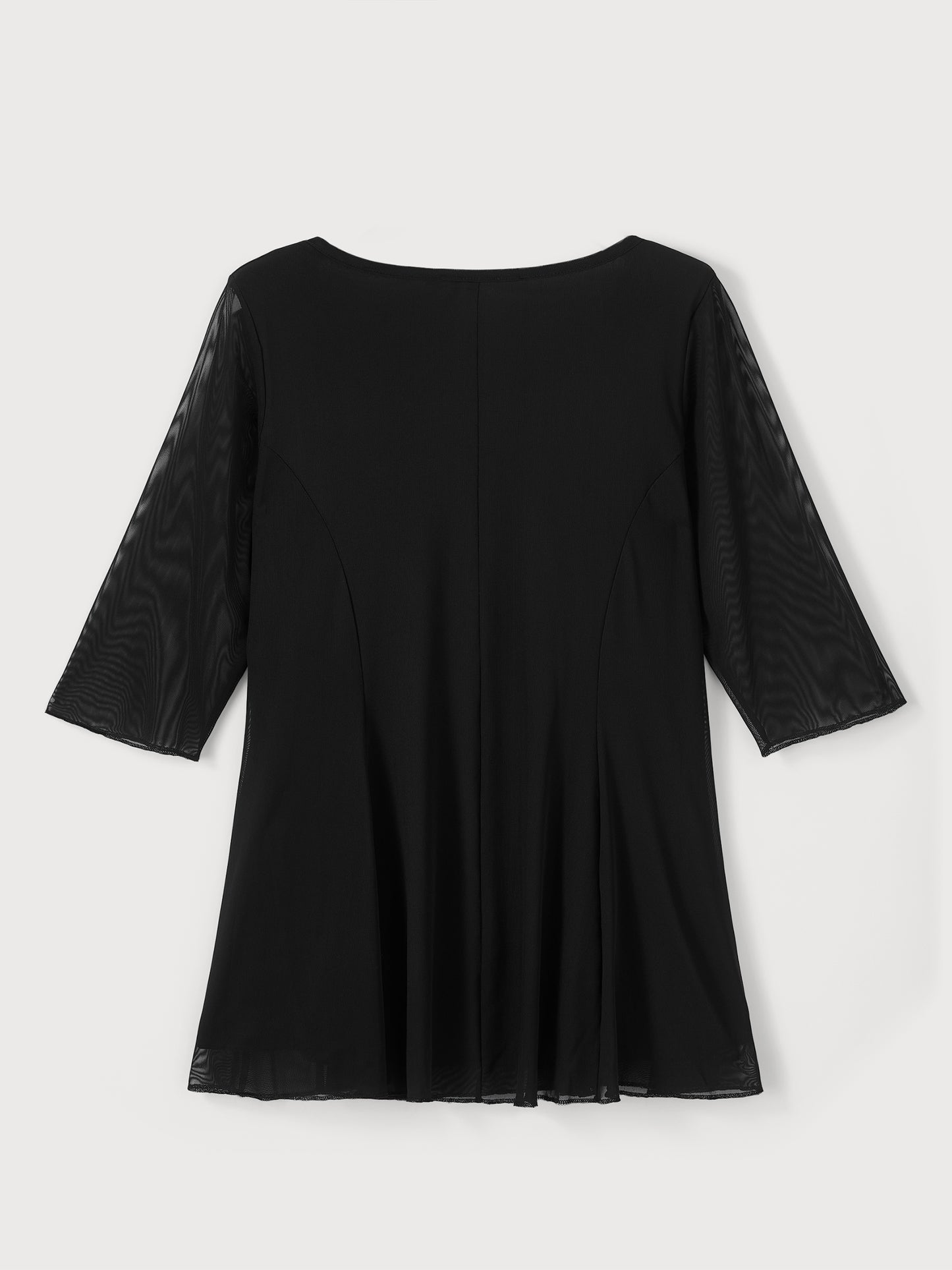 Black V Neck Tunic