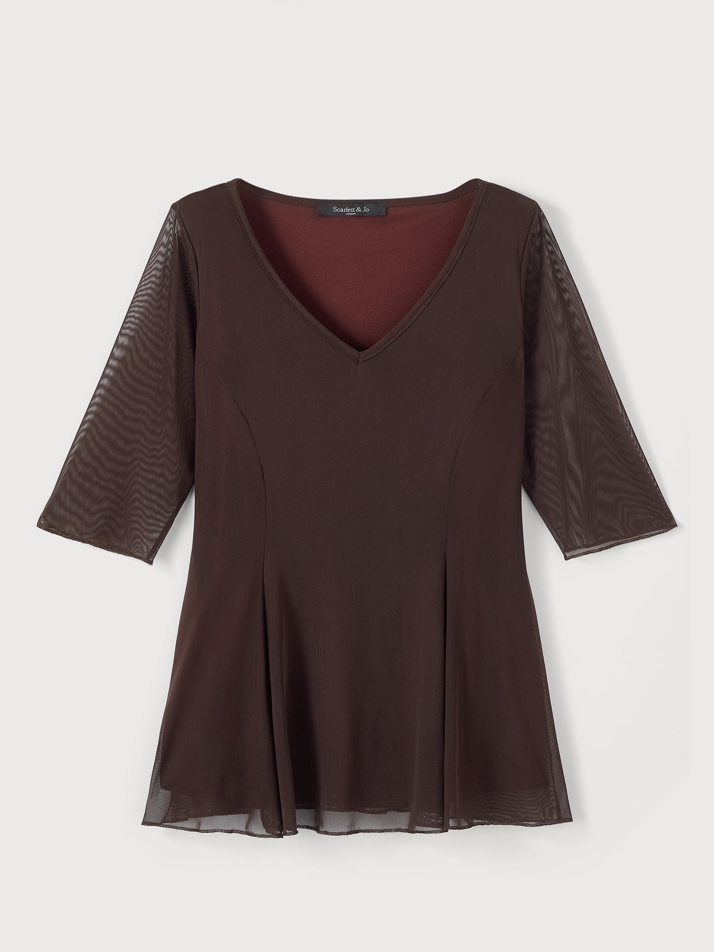 Chocolate V Neck Tunic