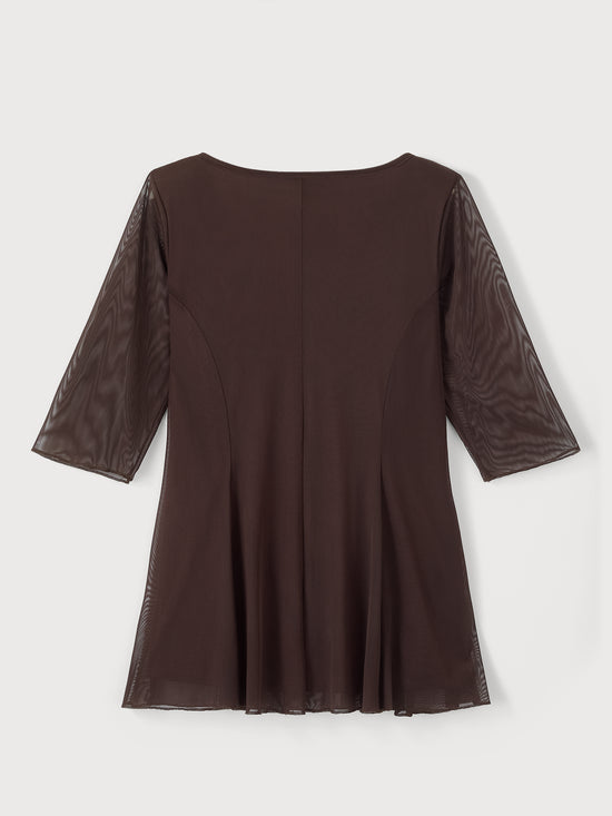 Chocolate V Neck Tunic