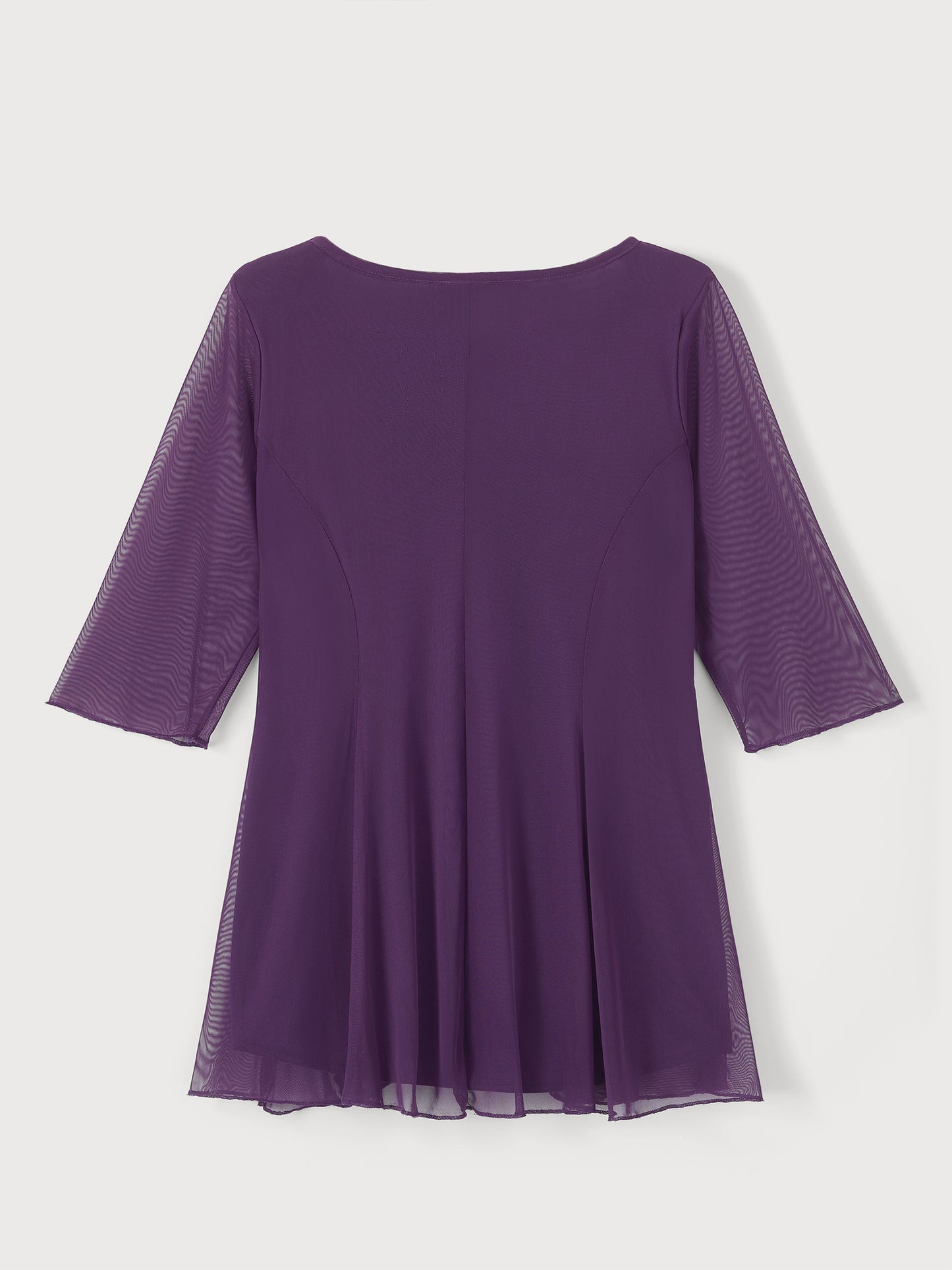 Purple V Neck Tunic
