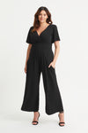Black Wrap Lounge Jumpsuit
