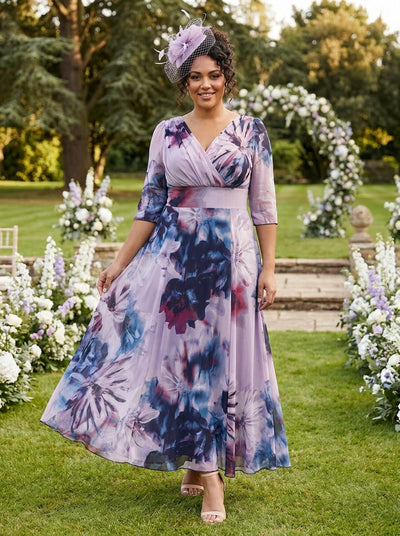 Verity Indigo Rose Print Maxi Gown – Scarlett & Jo