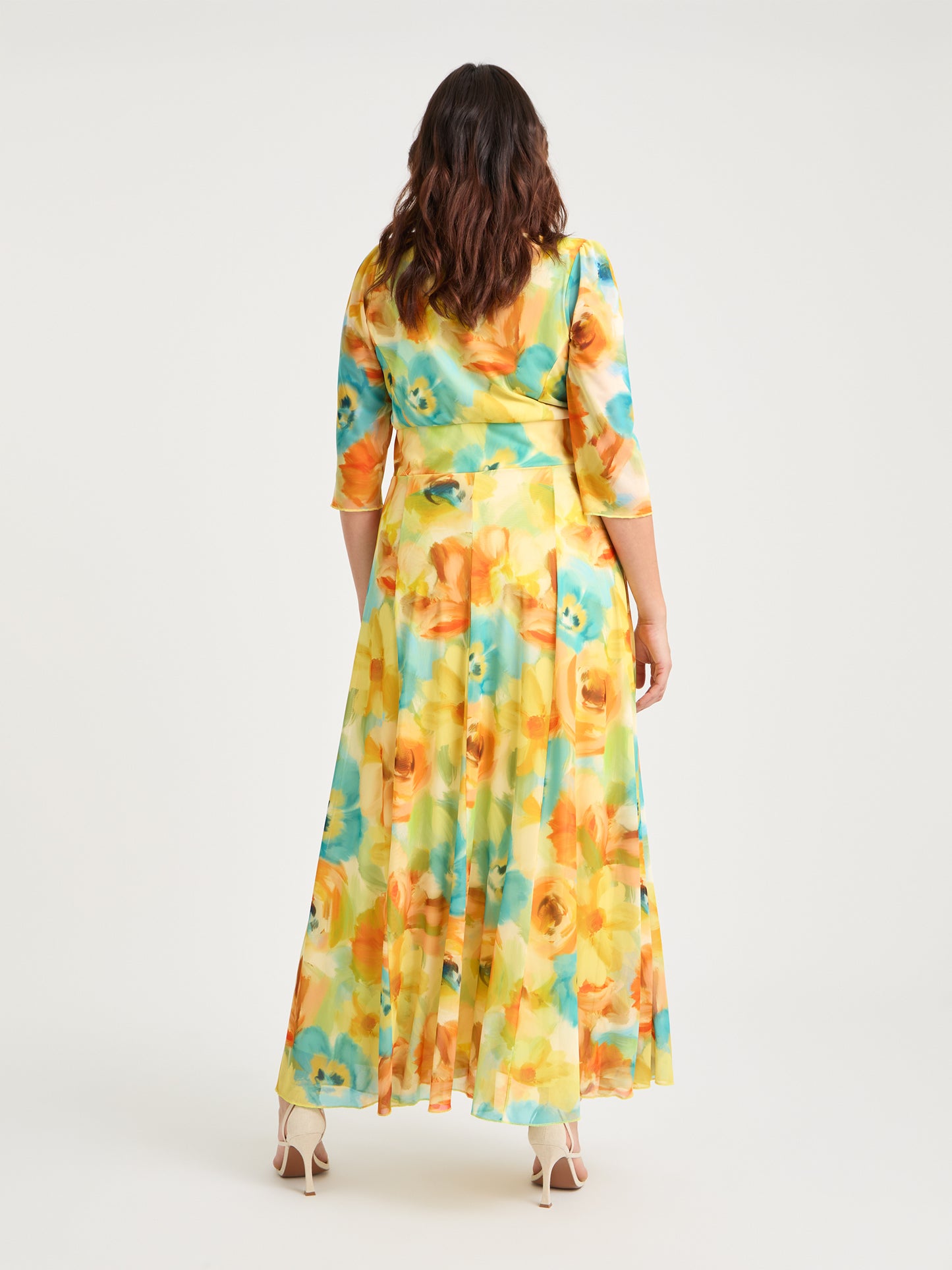 Verity Lemon Multi Print Maxi Gown