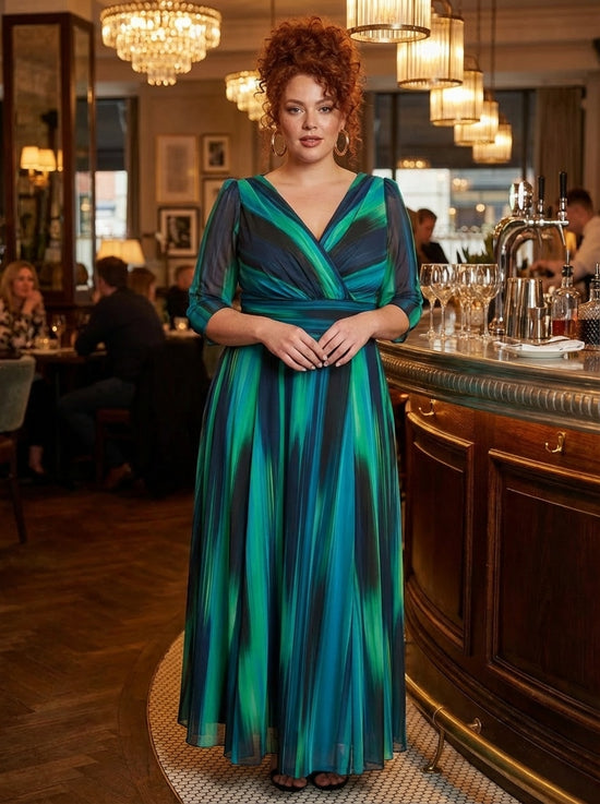 Plus Size Scarlett & Jo Print Maxi Gown