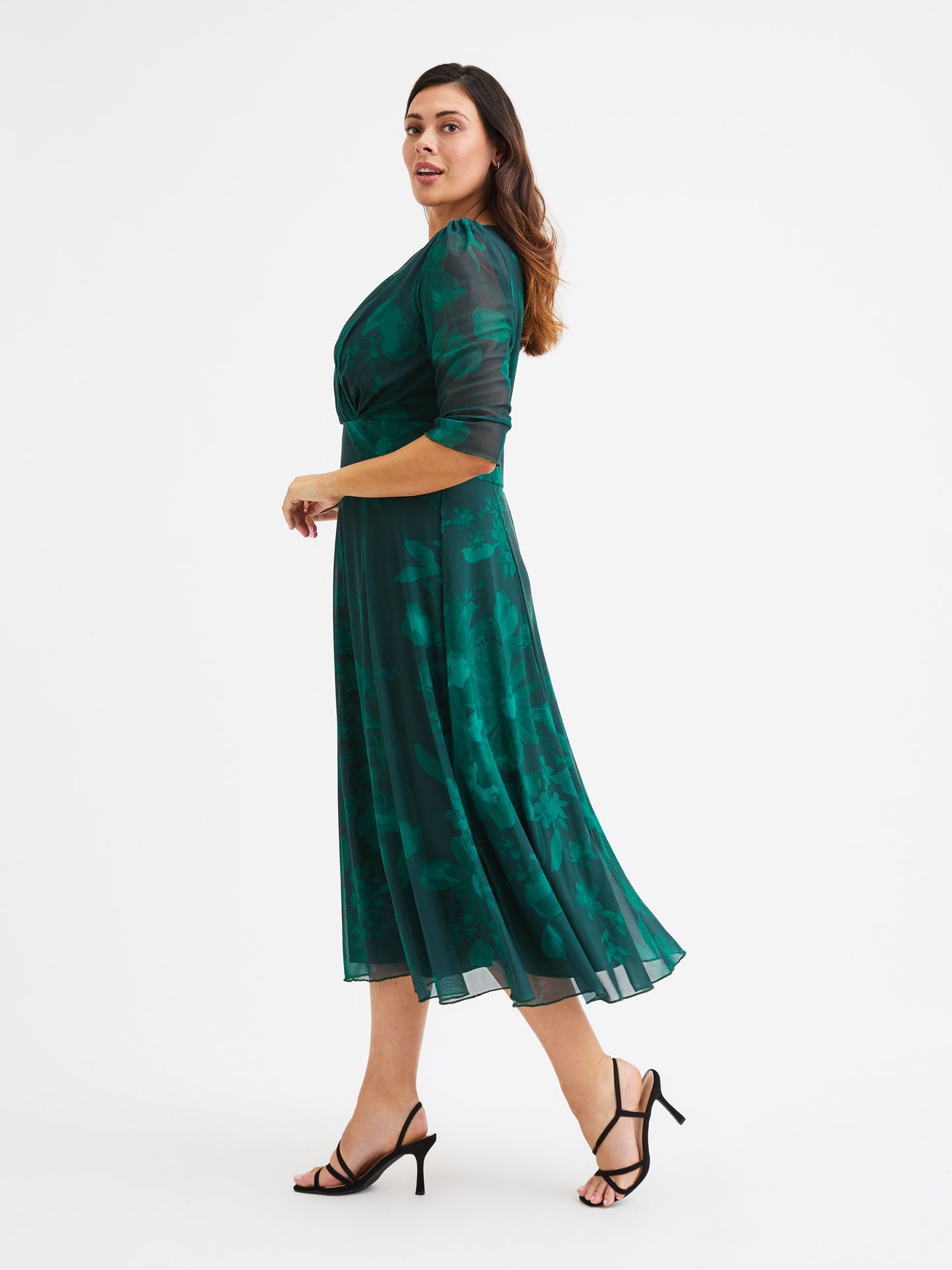 Helena Green Tone Midi Dress – Scarlett & Jo