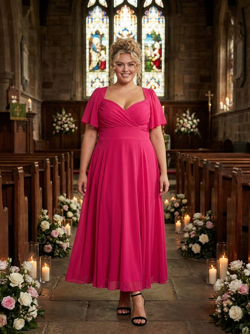 Kemi Pink Bolero Wrap Bodice Maxi Gown – Scarlett & Jo
