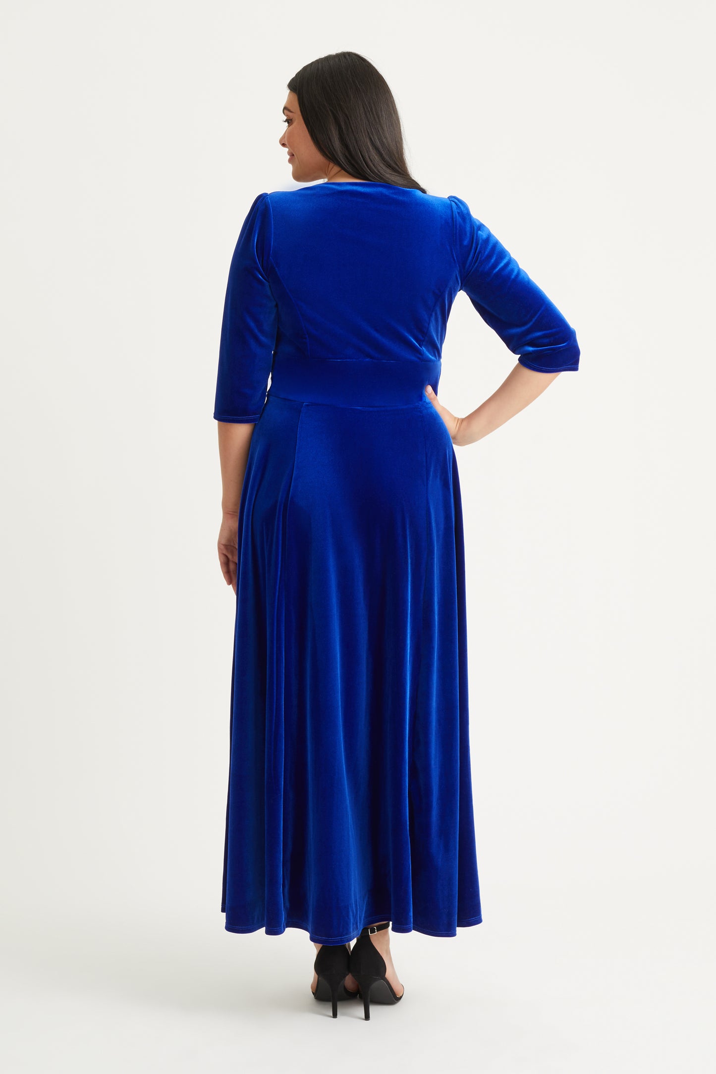 Verity Velvet Cobalt Blue Maxi Gown