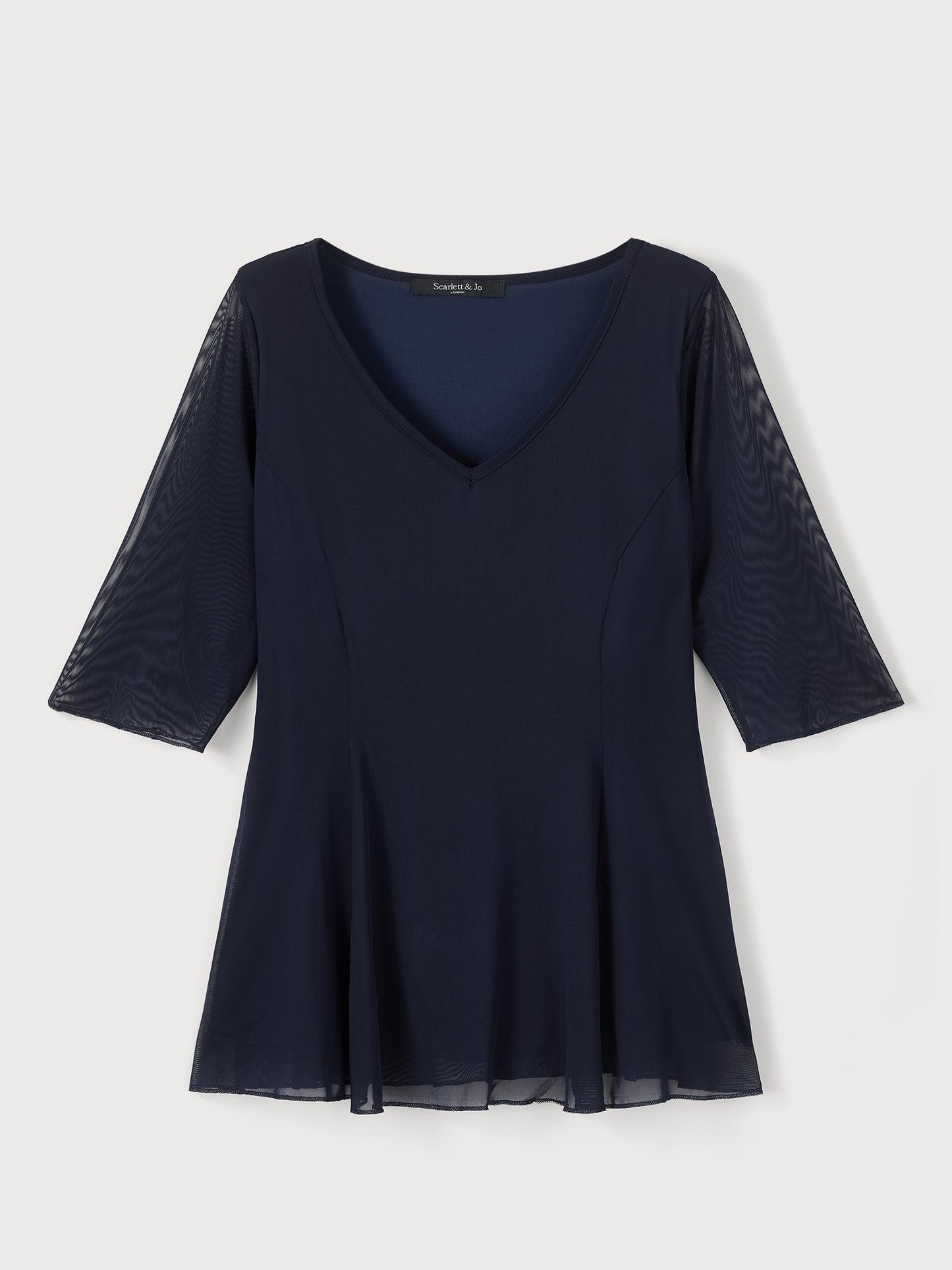 Navy V Neck Tunic
