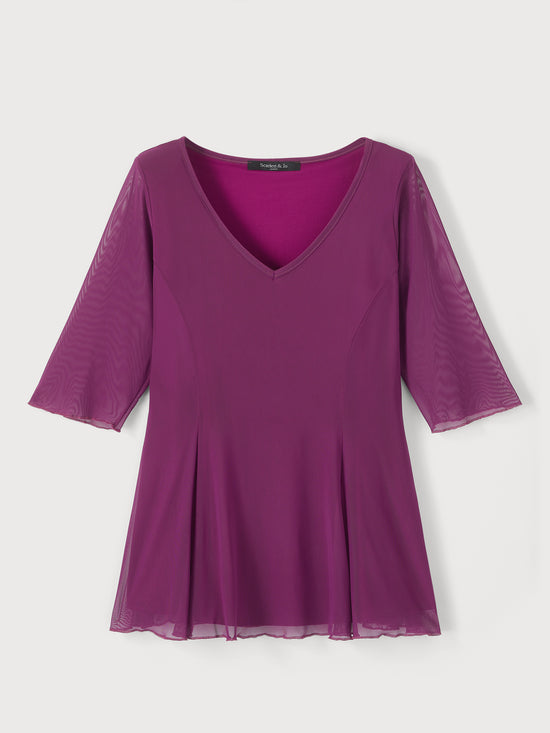 Mulberry V Neck Tunic