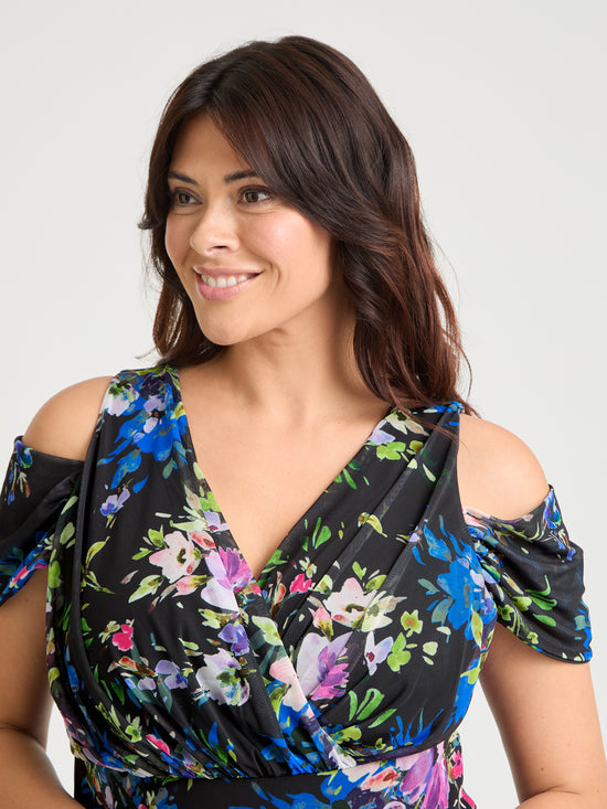 Jasmine Cold Shoulder Maxi Dress