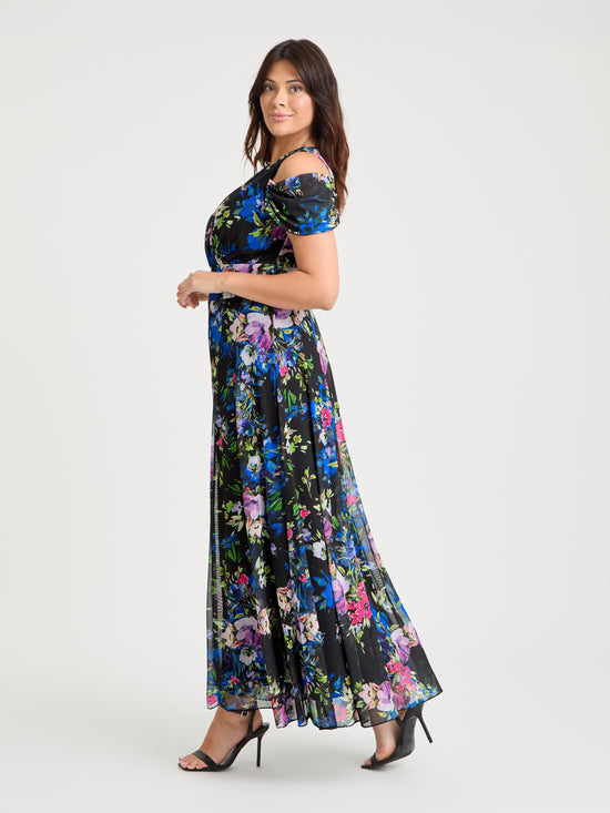 Jasmine Cold Shoulder Maxi Dress