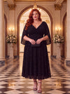 Soraya Black Baroque Kimono Dress