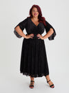 Soraya Black Baroque Kimono Dress