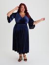 Soraya Midnight Velvet Kimono Dress