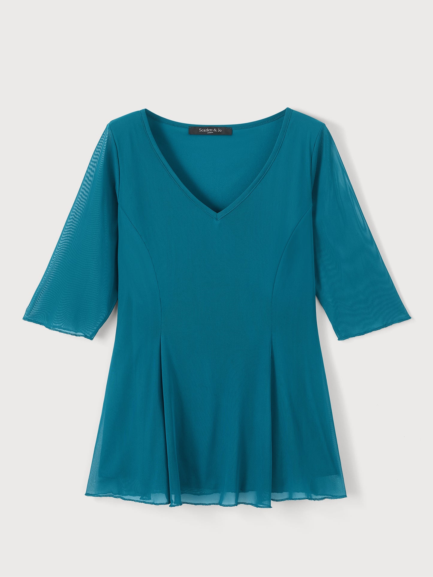 Teal V Neck Tunic
