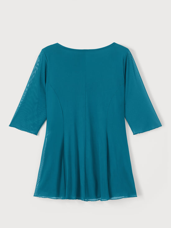 Teal V Neck Tunic