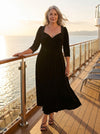 Elizabeth Black Velvet Maxi Gown