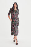 Multi '1940s' Tie and Wrap Dress