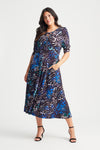 Leopard Multi '1940s' Tie and Wrap Dress