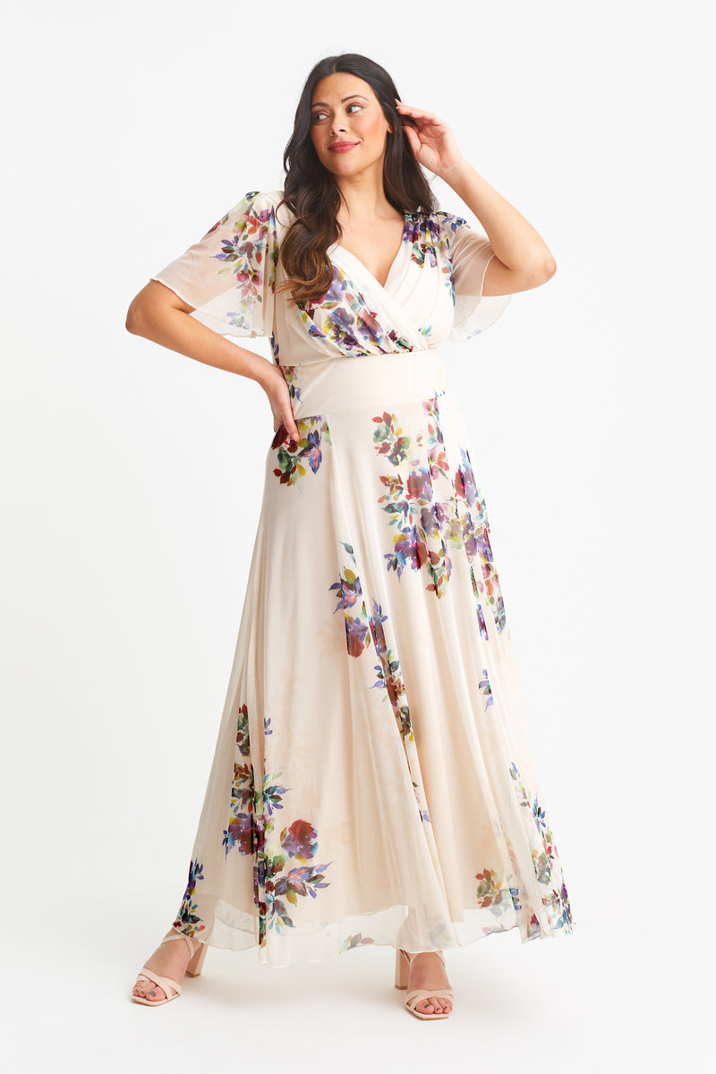 Charlotte Maxi Dress - Ivory Combo main image 0