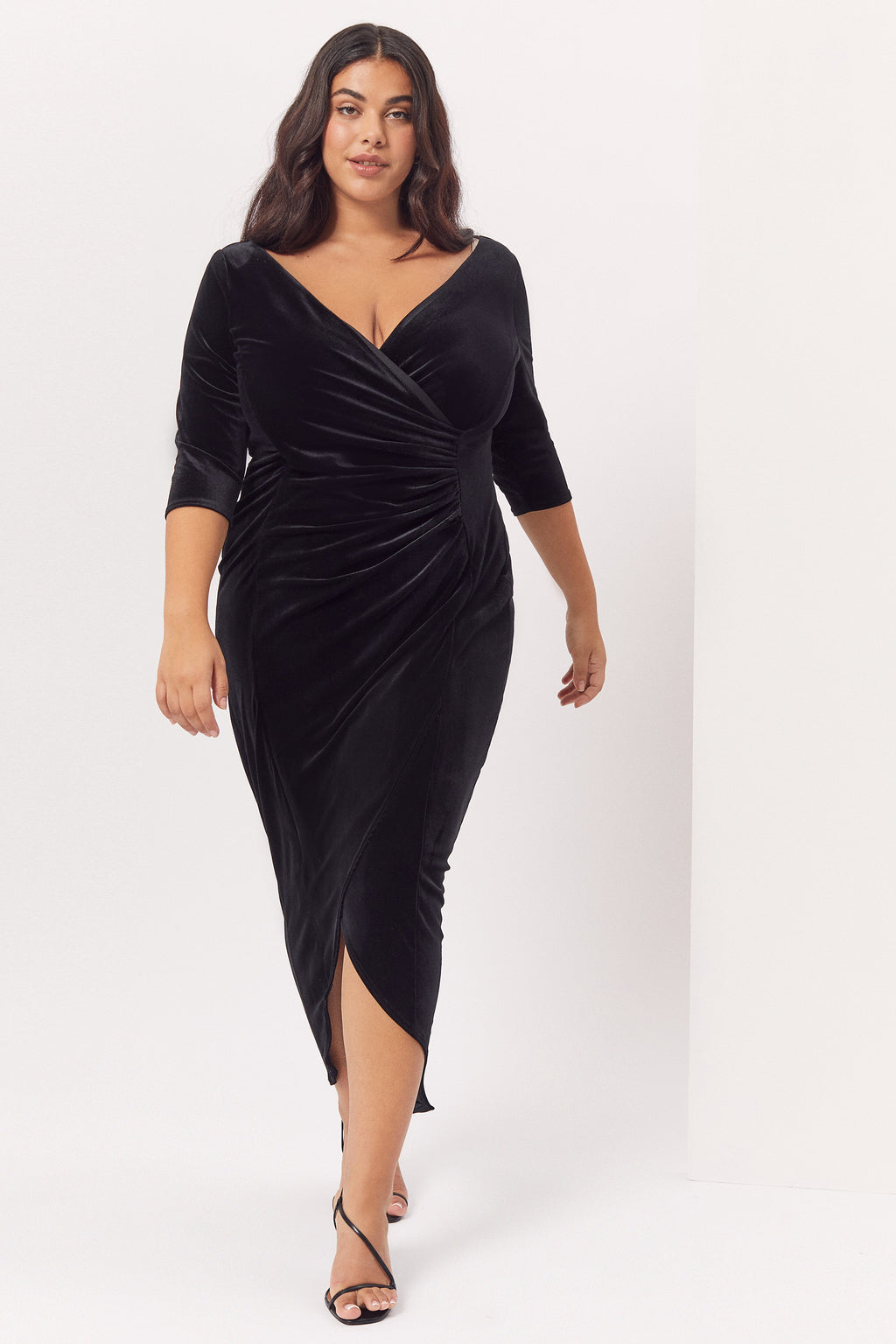 maxi midnight velvet dresses Zala Fringey Maxi Dress