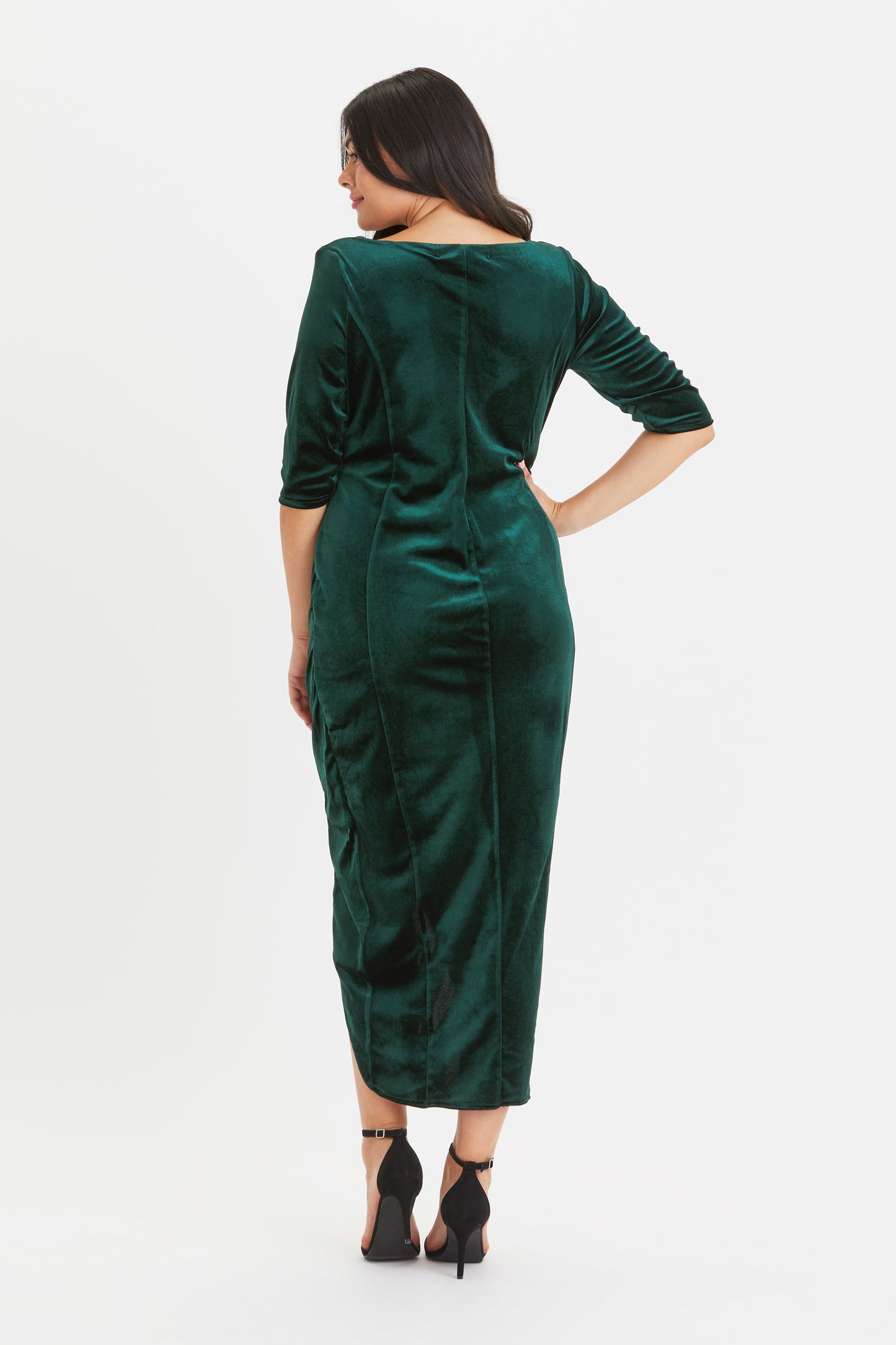 r&m richards burgundy dress Green Velvet Maxi Bodycon Dress – Scarlett & Jo