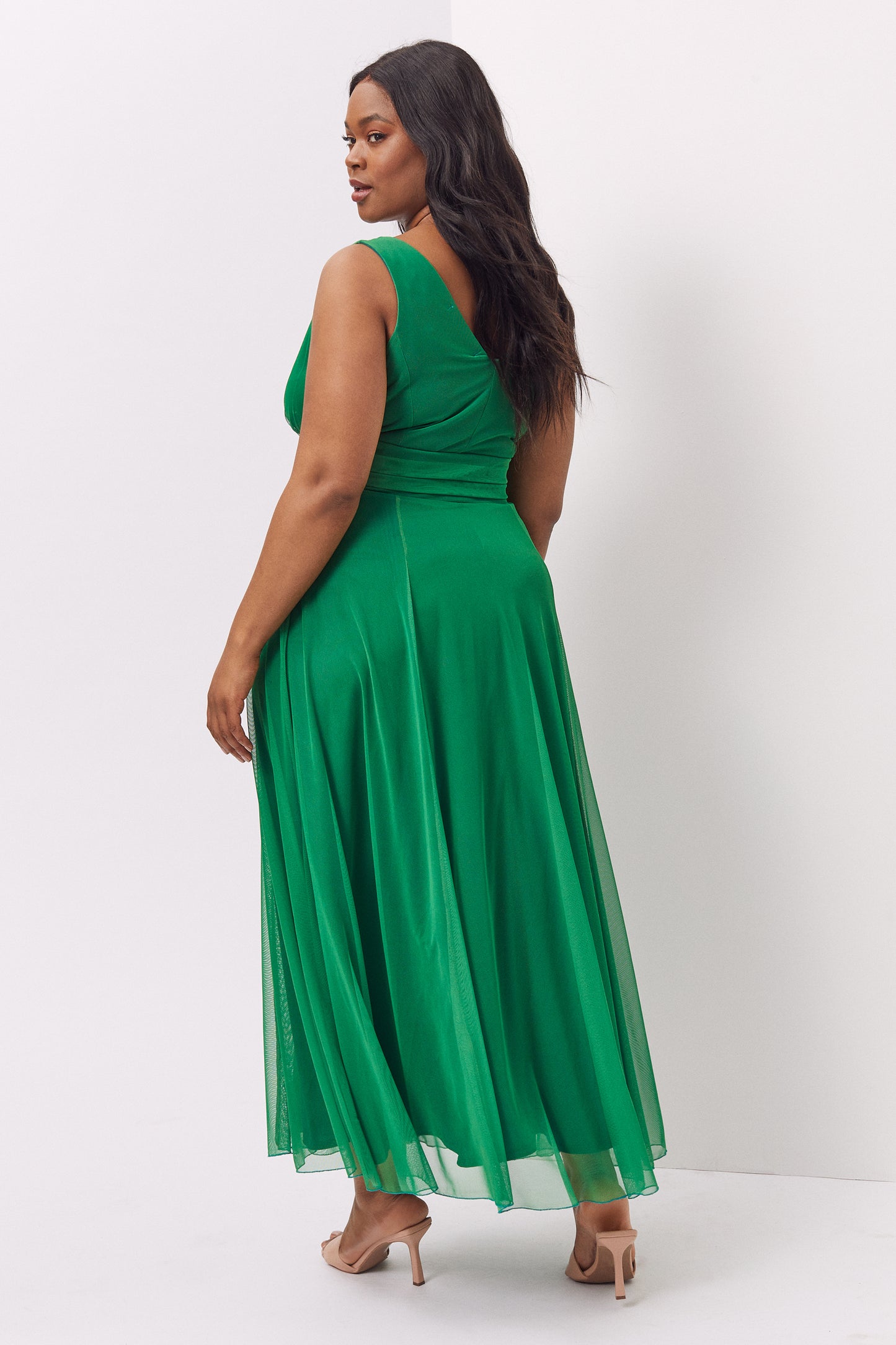 Load image into Gallery viewer, Nancy Marilyn Mesh Maxi Dress
