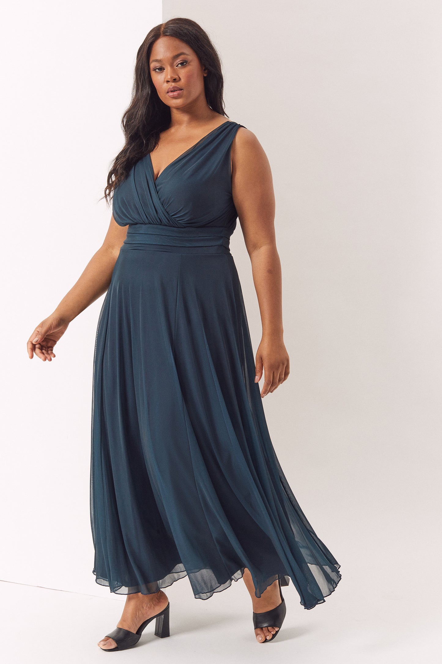 Plus Size Scarlett & Jo Nancy Marilyn Chiffon Maxi Dress