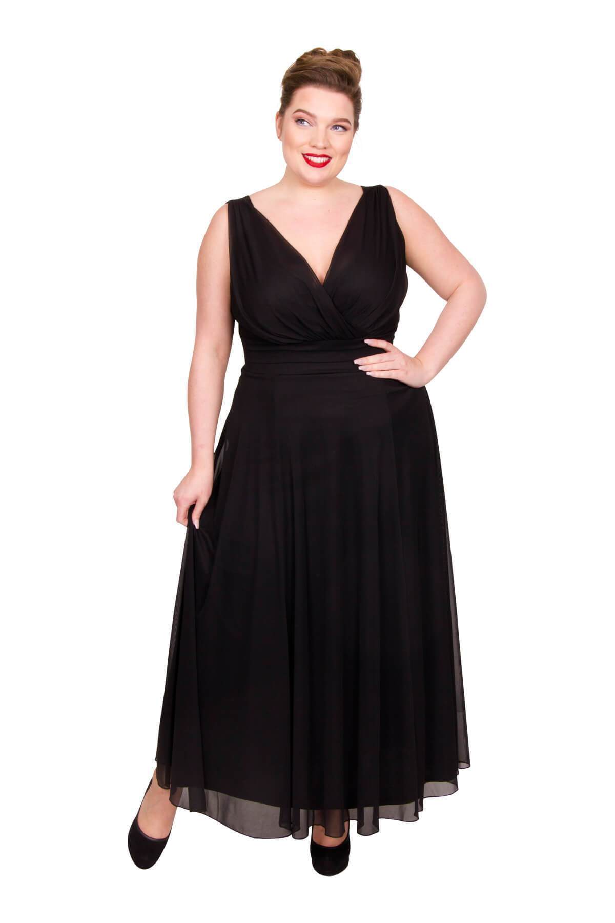 Load image into Gallery viewer, Scarlett &amp;amp; Jo Dresses Black / 10 Nancy Marilyn Chiffon Maxi Dress
