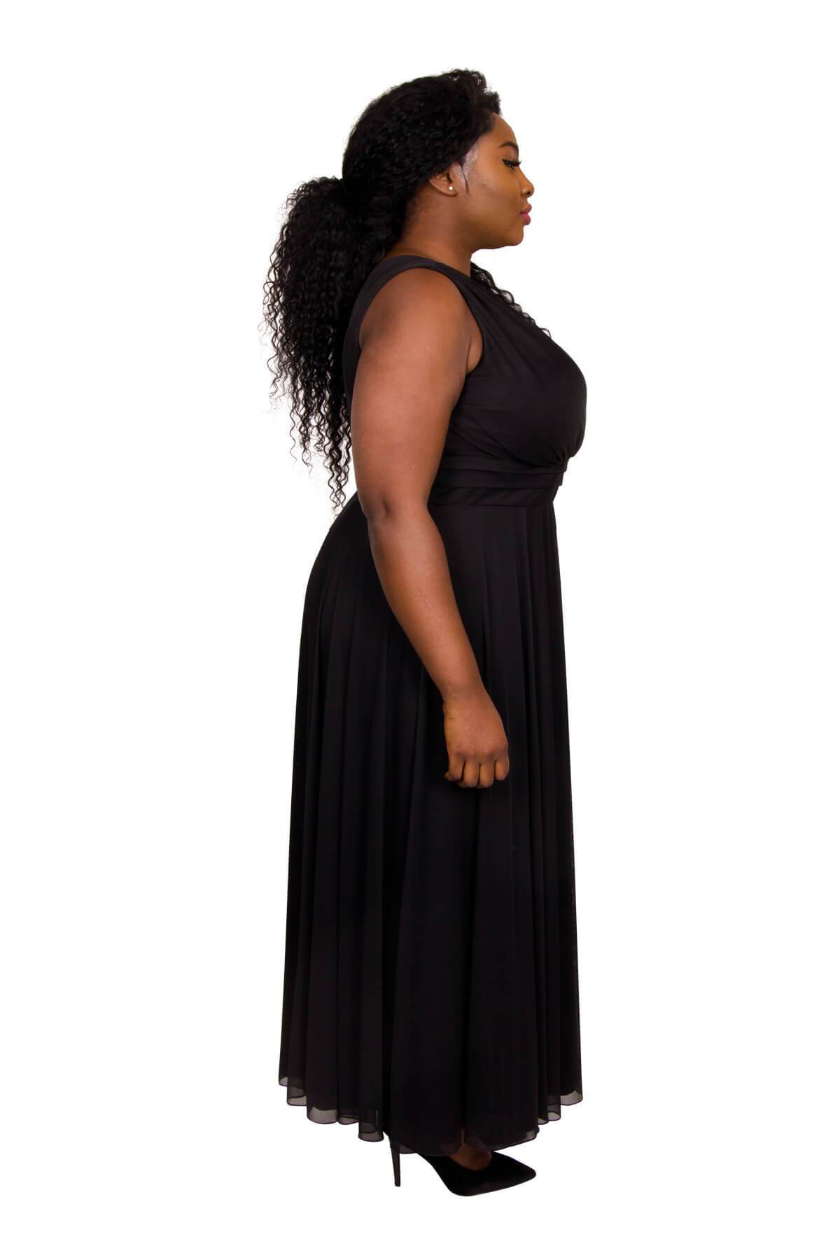 Plus Size Scarlett & Jo Nancy Marilyn Chiffon Maxi Dress