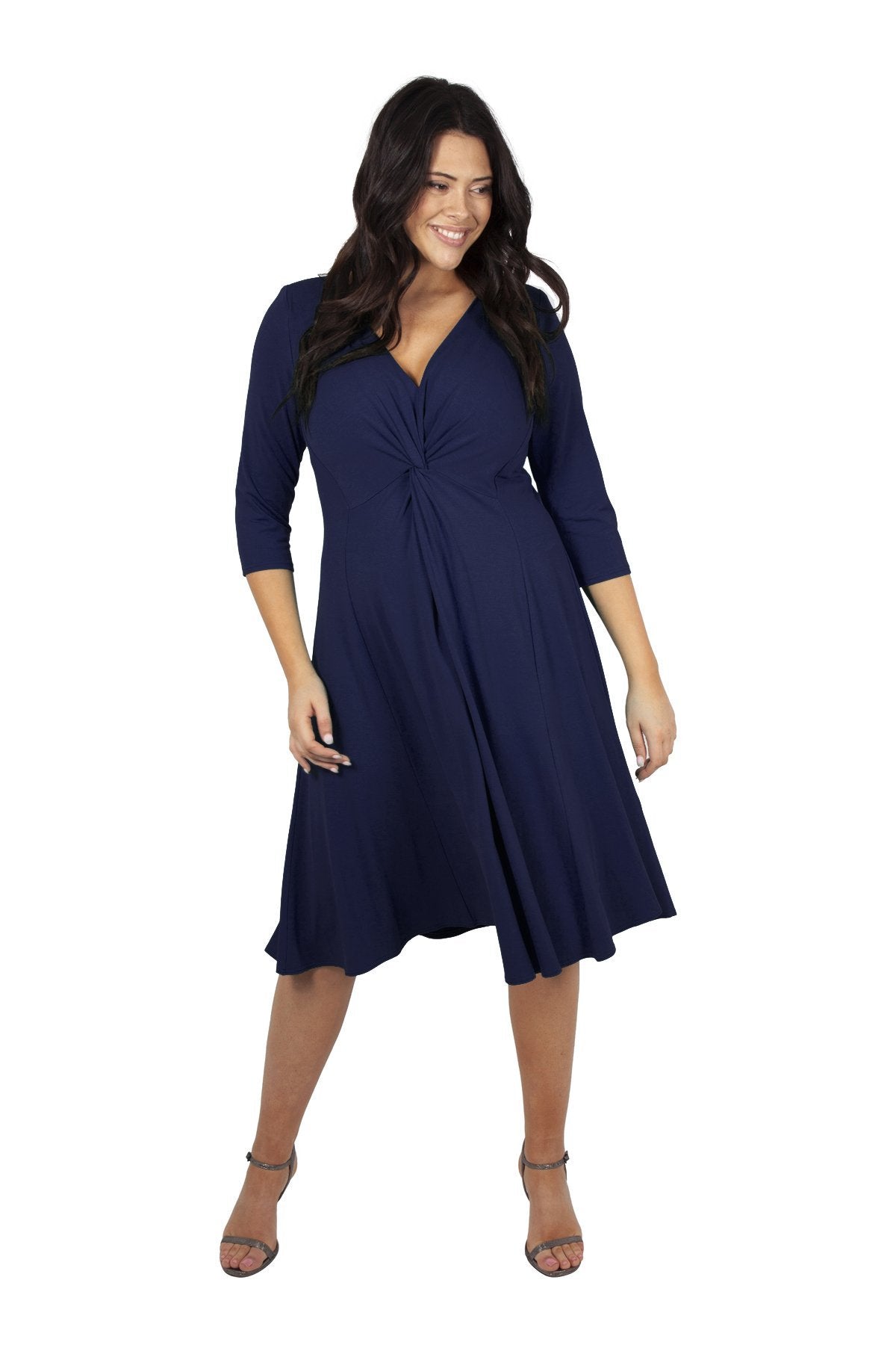 Scarlett & Jo Dresses Blueberry / 12 Lauren Knot Front Dress