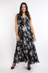 Florence Black Print Maxi Dress